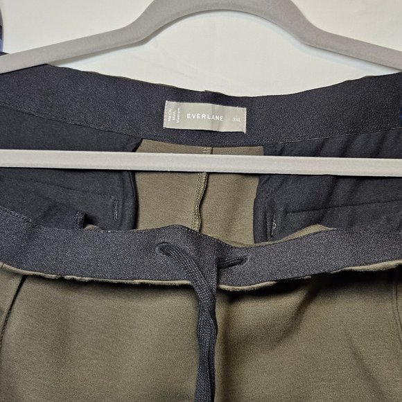 3XL EVERLANE Dream Pant Dark Forest Green Pullon Drawstring Elastic Waist Staple - Picture 7 of 13